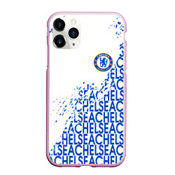 Чехол iPhone 11 Pro матовый Chelsea fc, цвет: 3D-розовый