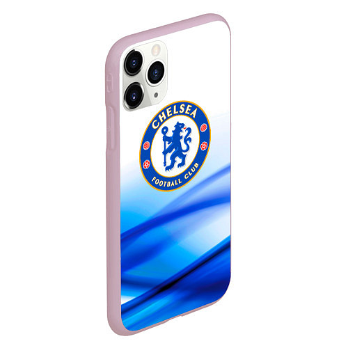 Чехол iPhone 11 Pro матовый Челси chelsea / 3D-Розовый – фото 2