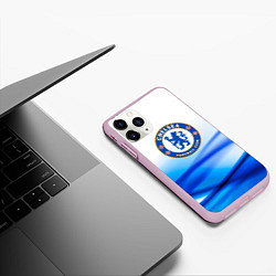 Чехол iPhone 11 Pro матовый Челси chelsea, цвет: 3D-розовый — фото 2