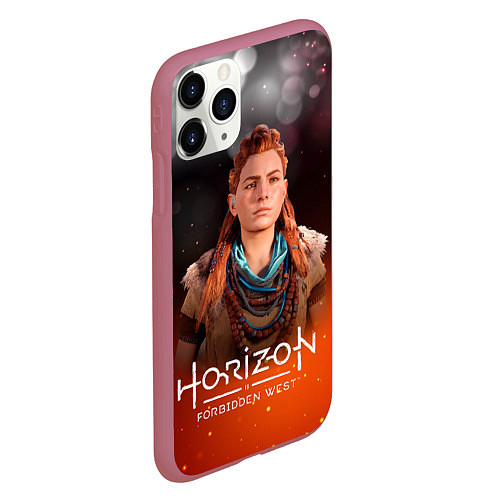 Чехол iPhone 11 Pro матовый Horizon Fire Aloy / 3D-Малиновый – фото 2