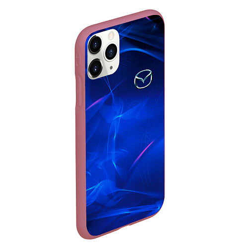 Чехол iPhone 11 Pro матовый Мазда mazda / 3D-Малиновый – фото 2