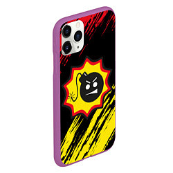 Чехол iPhone 11 Pro матовый Serious Sam Big Logo, цвет: 3D-фиолетовый — фото 2