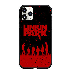 Чехол iPhone 11 Pro матовый Linkin Park Линкин Парк, цвет: 3D-черный