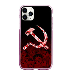 Чехол iPhone 11 Pro матовый СССР АХЕГАО USSR AHEGAO