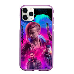 Чехол iPhone 11 Pro матовый Vi Ви Cyberpunk 2077, цвет: 3D-фиолетовый