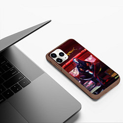 Чехол iPhone 11 Pro матовый Vi cyberpunk 18, цвет: 3D-коричневый — фото 2