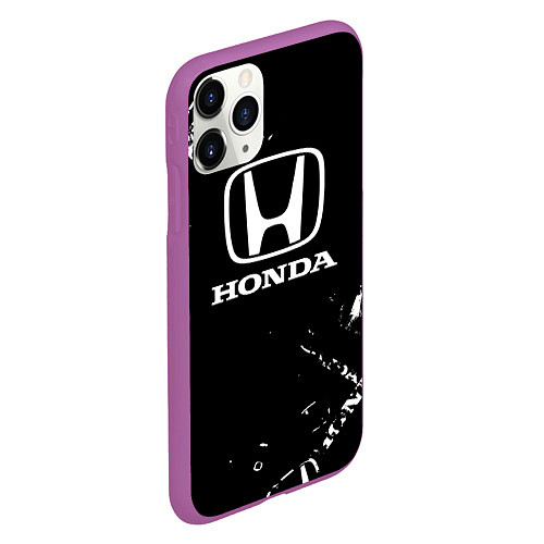 Чехол iPhone 11 Pro матовый Honda CR-Z / 3D-Фиолетовый – фото 2