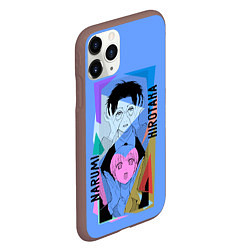 Чехол iPhone 11 Pro матовый Наруми & Хиротака, цвет: 3D-коричневый — фото 2