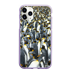 Чехол iPhone 11 Pro матовый Пингвины Penguins