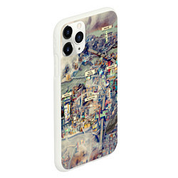 Чехол iPhone 11 Pro матовый Fallout - city, цвет: 3D-белый — фото 2