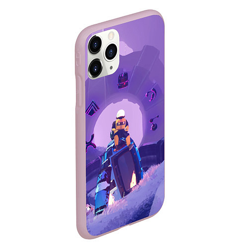 Чехол iPhone 11 Pro матовый Командо на корабле / 3D-Розовый – фото 2