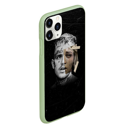 Чехол iPhone 11 Pro матовый Lil Peep Esthetic CRYBABY Лил Пип / 3D-Салатовый – фото 2