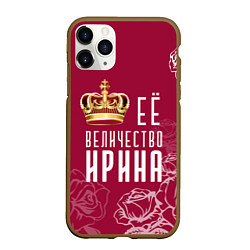 Чехол iPhone 11 Pro матовый Её величество Прекрасная, цвет: 3D-коричневый