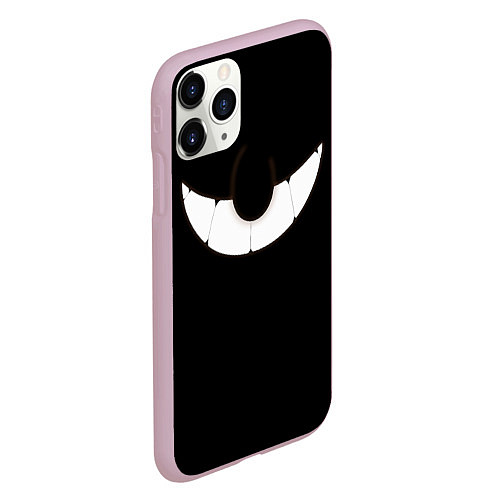 Чехол iPhone 11 Pro матовый Улыбка Дьявола Cuphead / 3D-Розовый – фото 2