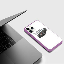 Чехол iPhone 11 Pro матовый Daimler 140, цвет: 3D-фиолетовый — фото 2