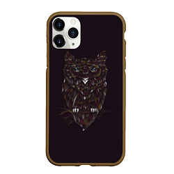 Чехол iPhone 11 Pro матовый Ночной наблюдатель, цвет: 3D-коричневый