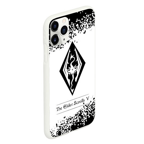 Чехол iPhone 11 Pro матовый TESV: SKYRIM - Арт / 3D-Белый – фото 2