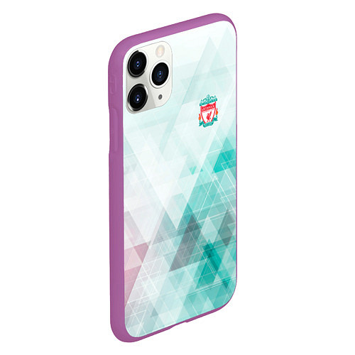 Чехол iPhone 11 Pro матовый Liverpool лфк / 3D-Фиолетовый – фото 2