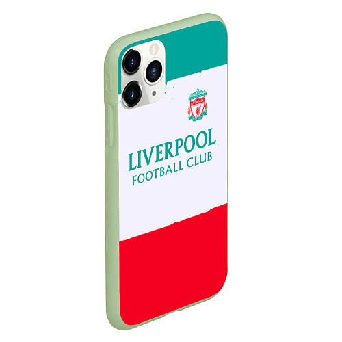 Чехол iPhone 11 Pro матовый Liverpool sport / 3D-Салатовый – фото 2