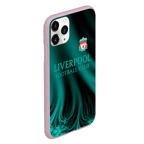 Чехол iPhone 11 Pro матовый Liverpool спорт / 3D-Розовый – фото 2