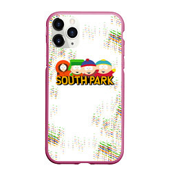 Чехол iPhone 11 Pro матовый Мультфильм Южный парк South Park, цвет: 3D-малиновый