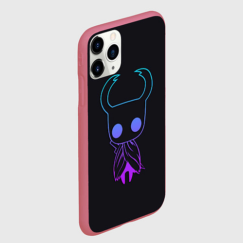 Чехол iPhone 11 Pro матовый Hollow Knight образ / 3D-Малиновый – фото 2