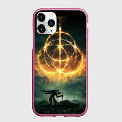 Чехол iPhone 11 Pro матовый ELDEN RING - ВОИН, цвет: 3D-малиновый