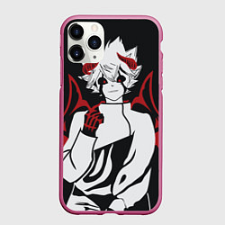 Чехол iPhone 11 Pro матовый Аста арт, цвет: 3D-малиновый