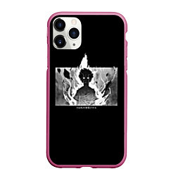 Чехол iPhone 11 Pro матовый МОБ ПСИХО PSYCHO, цвет: 3D-малиновый