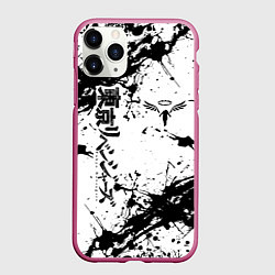 Чехол iPhone 11 Pro матовый Токийские мстители Tokyo Revengers logo краска, цвет: 3D-малиновый