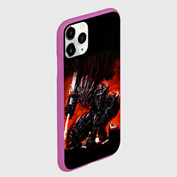 Чехол iPhone 11 Pro матовый ГАТС В ДОСПЕХАХ БЕРСЕРК, цвет: 3D-фиолетовый — фото 2