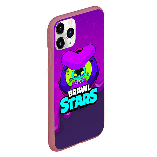 Чехол iPhone 11 Pro матовый Ева Eve BrawlStars / 3D-Малиновый – фото 2