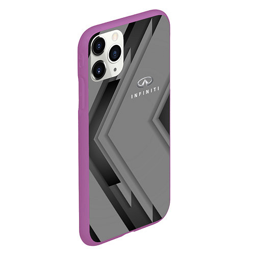 Чехол iPhone 11 Pro матовый Infinity Autosport / 3D-Фиолетовый – фото 2