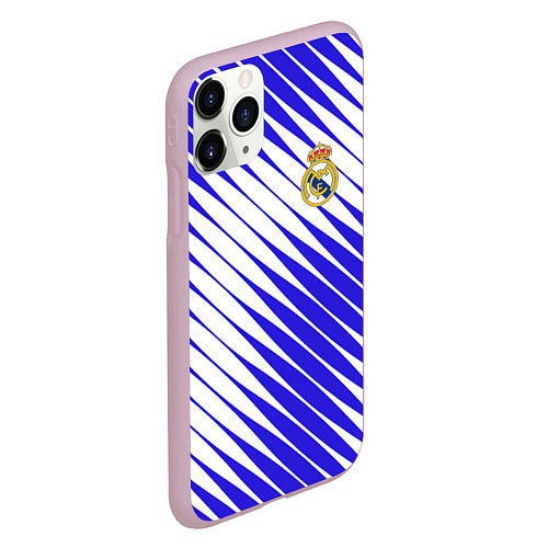 Чехол iPhone 11 Pro матовый Real madrid реал мадрид / 3D-Розовый – фото 2