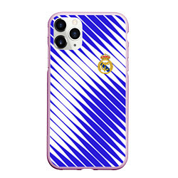 Чехол iPhone 11 Pro матовый Real madrid реал мадрид, цвет: 3D-розовый