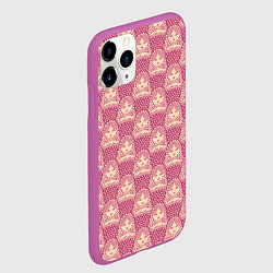 Чехол iPhone 11 Pro матовый Матрёшки Matryoshkas, цвет: 3D-фиолетовый — фото 2