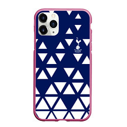 Чехол iPhone 11 Pro матовый Тоттенхэм tottenham, цвет: 3D-малиновый