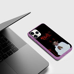 Чехол iPhone 11 Pro матовый Кизару Мас Фуэрте Mas Fuerte Kizaru Обложка, цвет: 3D-фиолетовый — фото 2