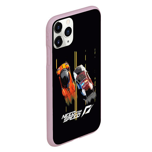 Чехол iPhone 11 Pro матовый NFS гонки / 3D-Розовый – фото 2