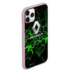 Чехол iPhone 11 Pro матовый RENAULT abstraction, цвет: 3D-розовый — фото 2
