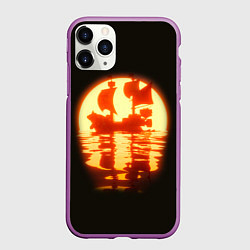 Чехол iPhone 11 Pro матовый Саузенд Санни Ван Пис, цвет: 3D-фиолетовый
