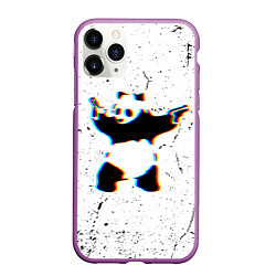 Чехол iPhone 11 Pro матовый Banksy Panda with guns Бэнкси