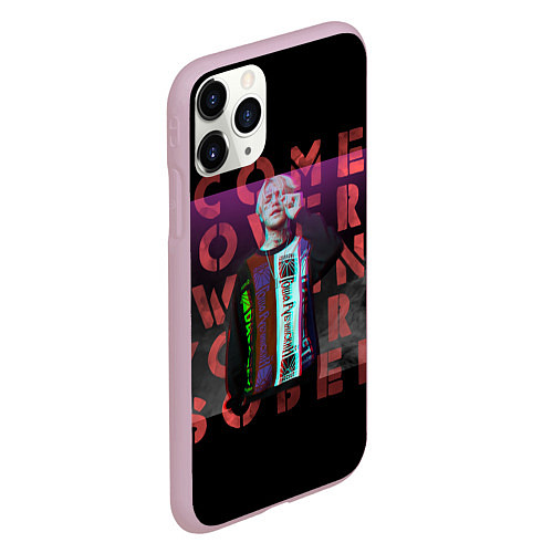 Чехол iPhone 11 Pro матовый Лил Пип Альбом Come Over Lil Peep / 3D-Розовый – фото 2