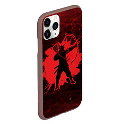 Чехол iPhone 11 Pro матовый Лучник Самурай Кровавый Bloody Samurai, цвет: 3D-коричневый — фото 2