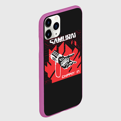 Чехол iPhone 11 Pro матовый SAMURAI Chippin In / 3D-Фиолетовый – фото 2