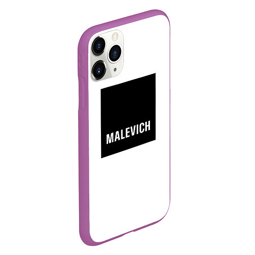 Чехол iPhone 11 Pro матовый MALEVICH / 3D-Фиолетовый – фото 2