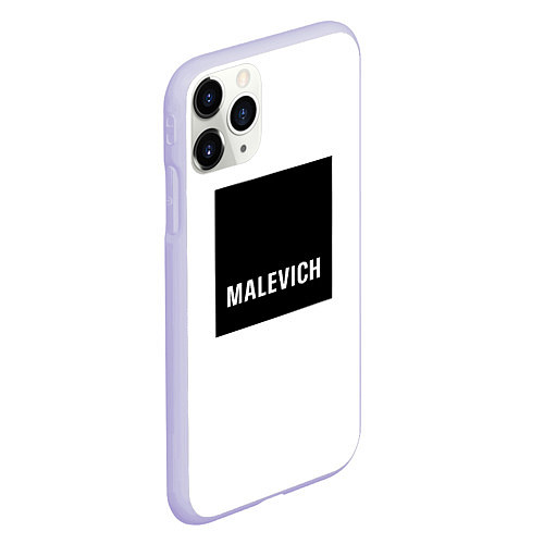 Чехол iPhone 11 Pro матовый MALEVICH / 3D-Светло-сиреневый – фото 2