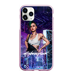 Чехол iPhone 11 Pro матовый Judy Cyberpunk2077 Джуди