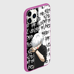 Чехол iPhone 11 Pro матовый КАНЕКИ КЕН ZXC MODE, цвет: 3D-фиолетовый — фото 2
