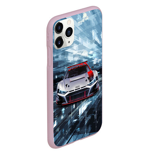 Чехол iPhone 11 Pro матовый Audi Motorsport Racing team / 3D-Розовый – фото 2